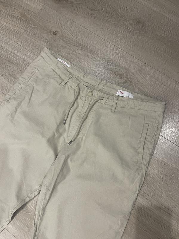 Men s.Oliver Trousers Beige 38 / XL / 52