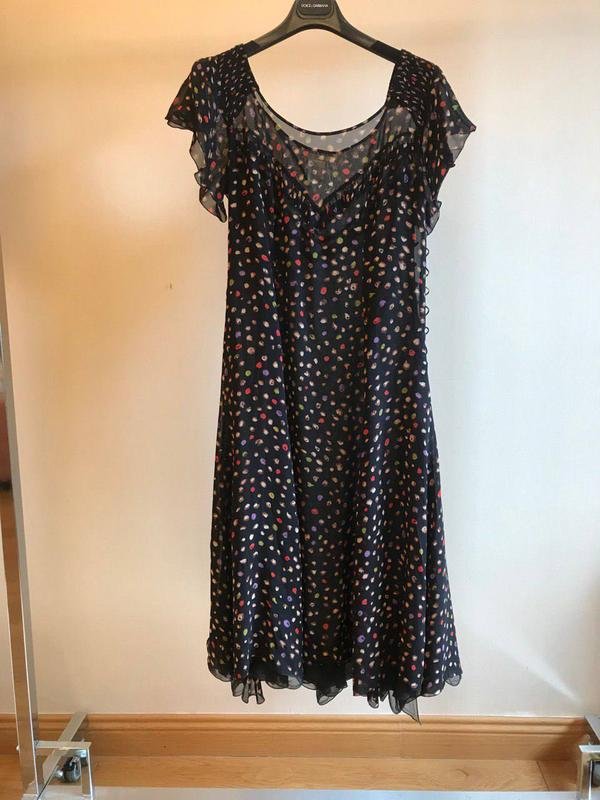 Women Sonia Rykiel Dress Black Silk 38