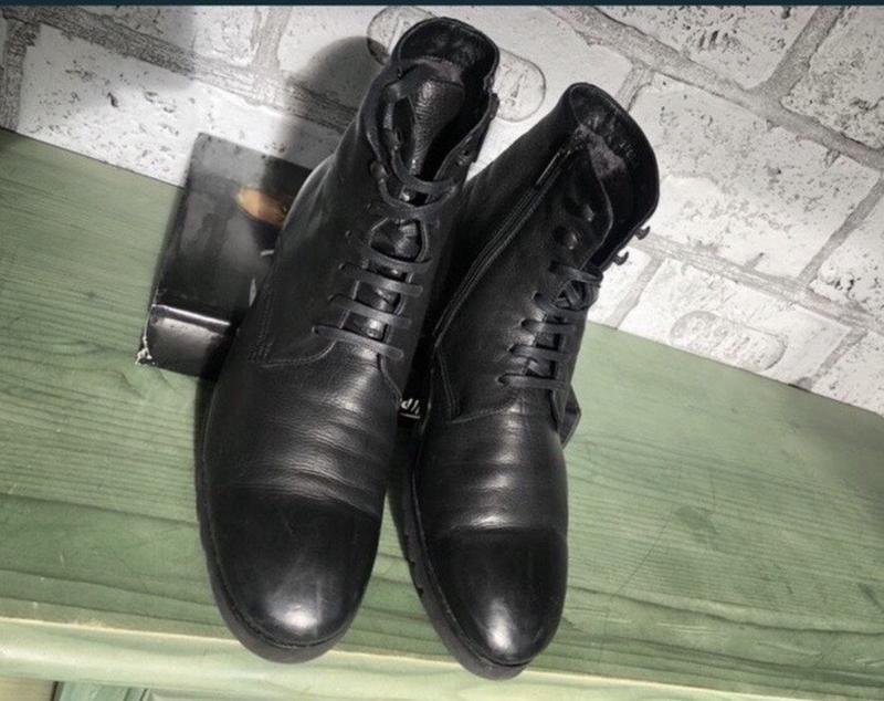 Herren Baldinini Stiefel Schwarz Fell 44.5