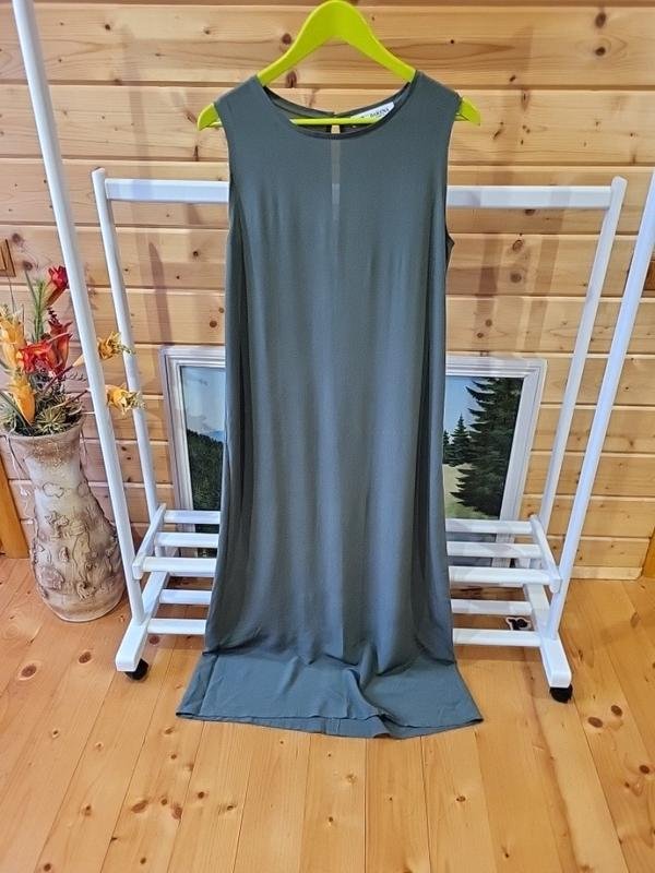 Women Barena Venezia Dress Khaki Silk 38