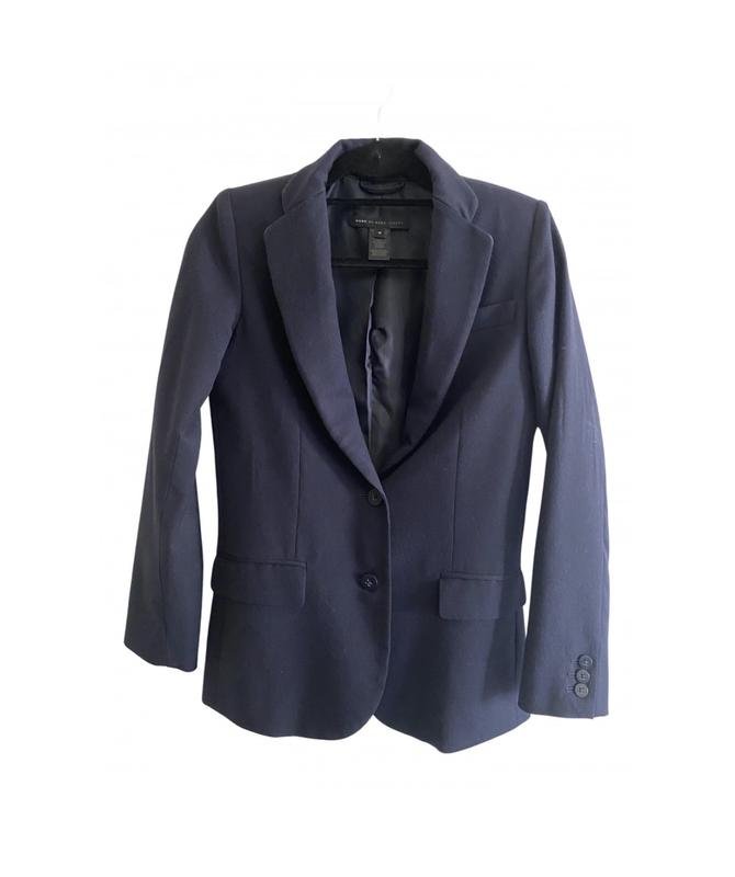 Femme Marc Jacobs Blazer Bleu Marine Laine 36 / S