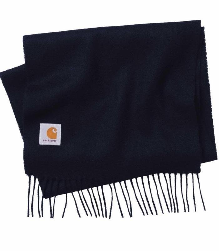 Unisex Carhartt Sciarpa Blu Navy Lana