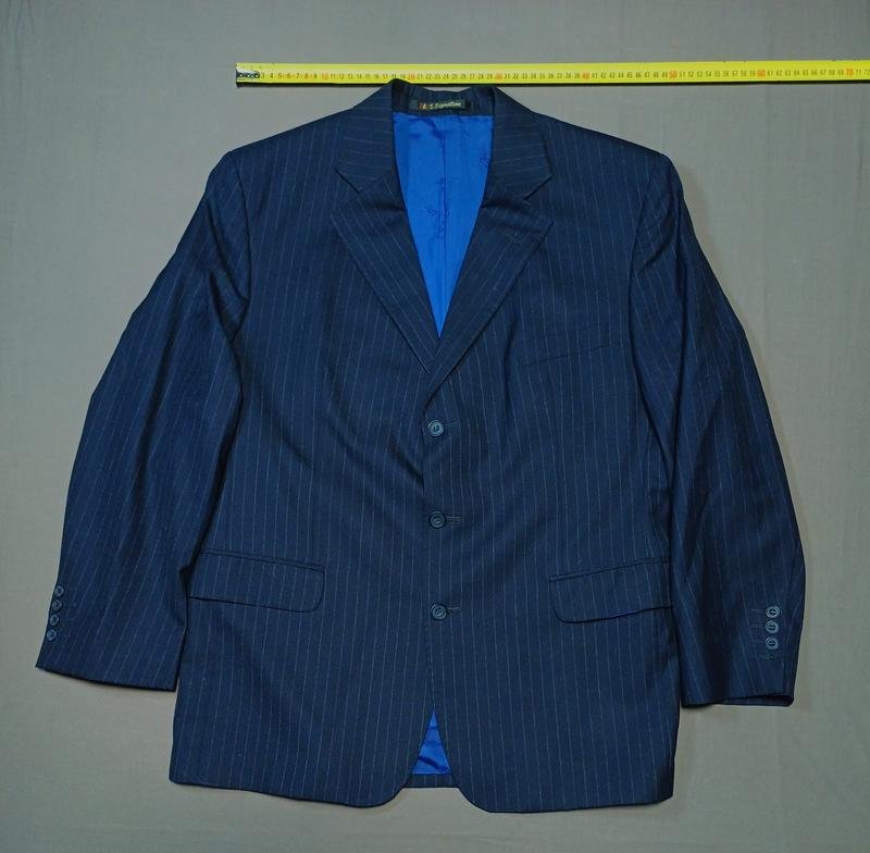 Homme DAKS Blazer Bleu Marine Laine 38 / M / 46