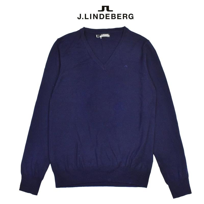 Женский J.Lindeberg Свитер Тёмно-синий Шерсть 38 /