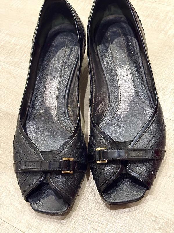 Women Maria Pino Heels Black Leather 39