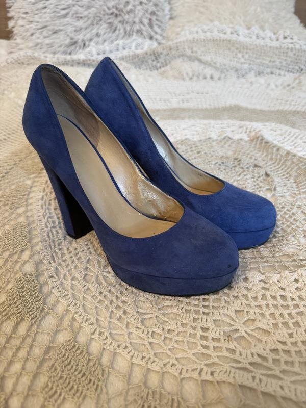 Femme Nine West Talons Bleu Marine Suède 38