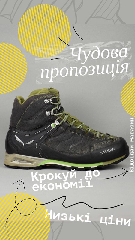 Женские Salewa Ботинки Серый Кожа 40.5