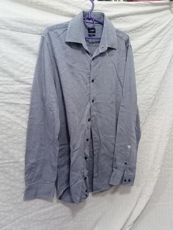 Homme JOOP! Chemise Bleu Marine Coton 40 /L / 48