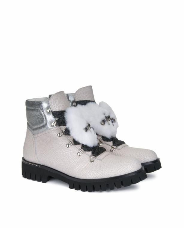 Damen Marzetti Stiefel Weiß Leder 38.5