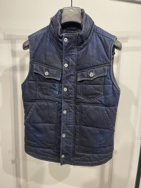 Мужской G-Star Raw Жилет Синий Джинс 36 / S / 44