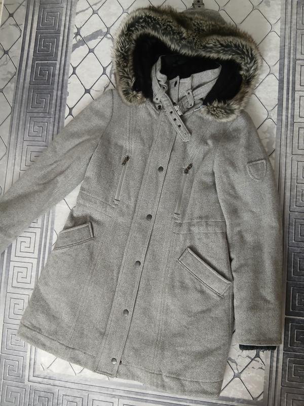 Женский Cinque Пальто Серый Хлопок 36