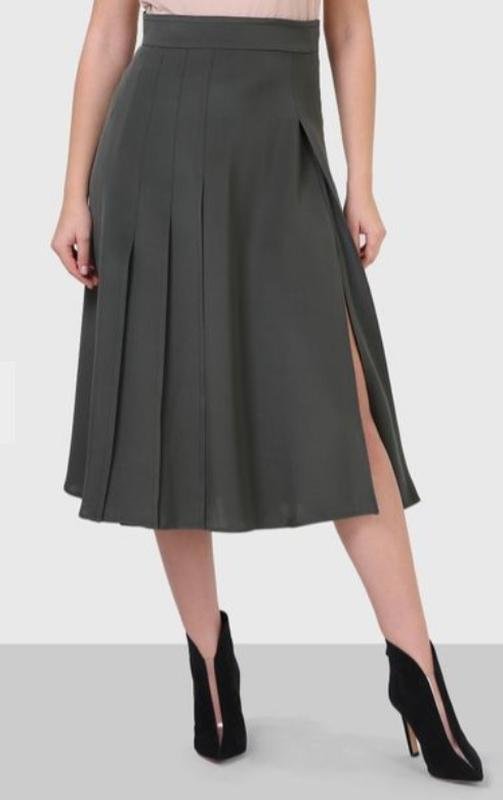 Женская Sportmax Юбка Хаки Шелк 38 / M / 46