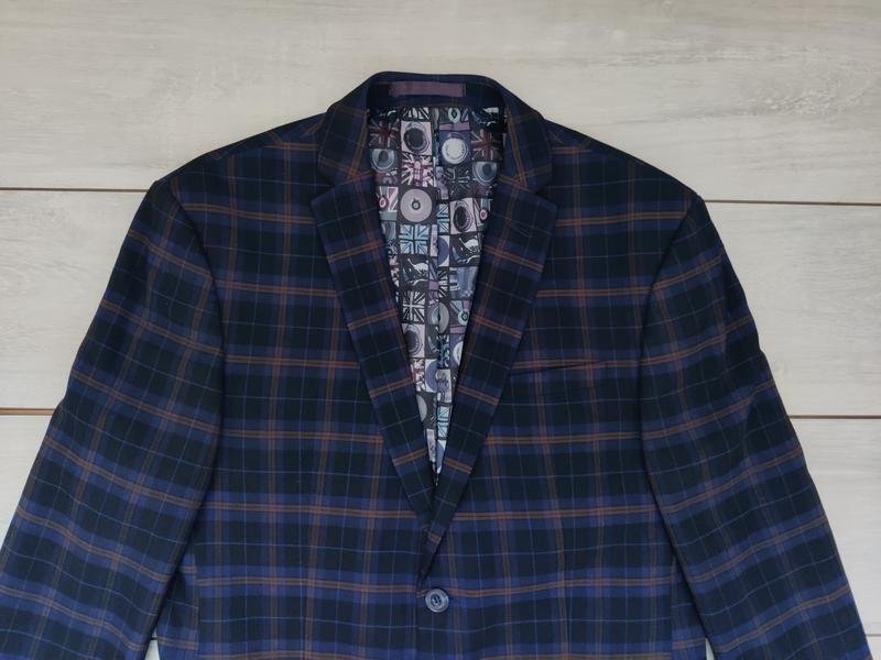 Men Ben Sherman Blazer Navy Viscose 38 / M / 46