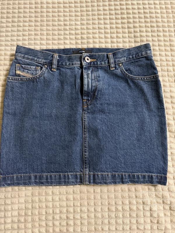 Damen Diesel Rock Marineblau Baumwolle 34 / XS /
