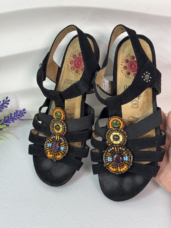 Women Go Soft Sandals Black Suede 39