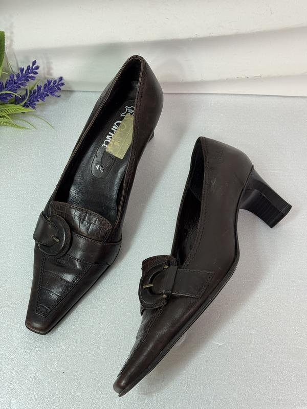 Женские Caprice Туфли Коричневый Кожа 37,5