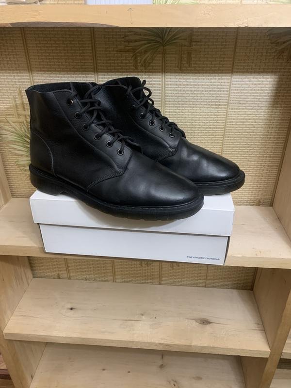 Мужские Solovair Сапоги Чёрные Кожа 44.5