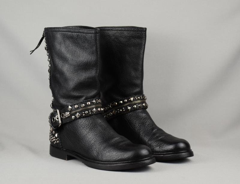 Femme Miu Miu Bottes Noires Cuir 39