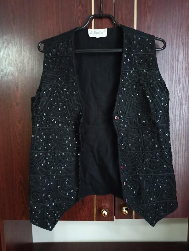 Damen D. Daniel Weste Schwarz Wolle 38 / M / 46