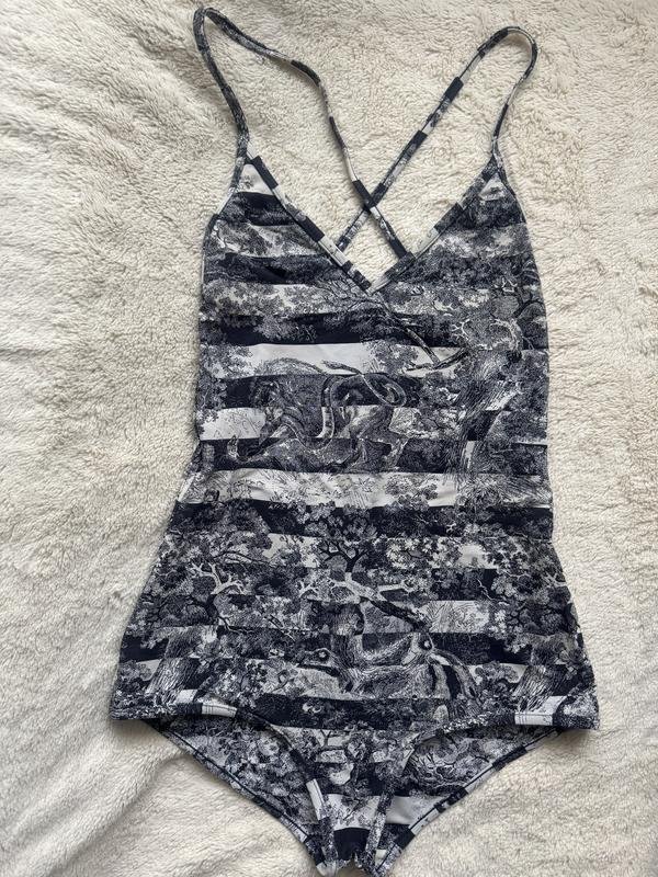 Women Christian Dior Swimsuit Black Elastane 36 /