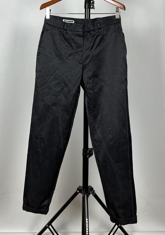 Women Jil Sander Trousers Black Cotton 34 / XS /