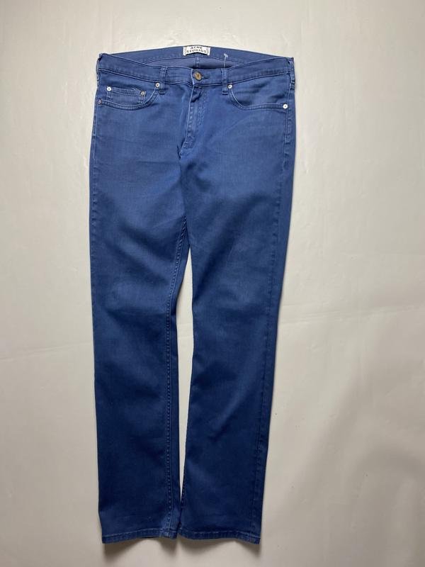 Uomo Acne Studios Jeans Blu Navy Denim 34 / L / 50