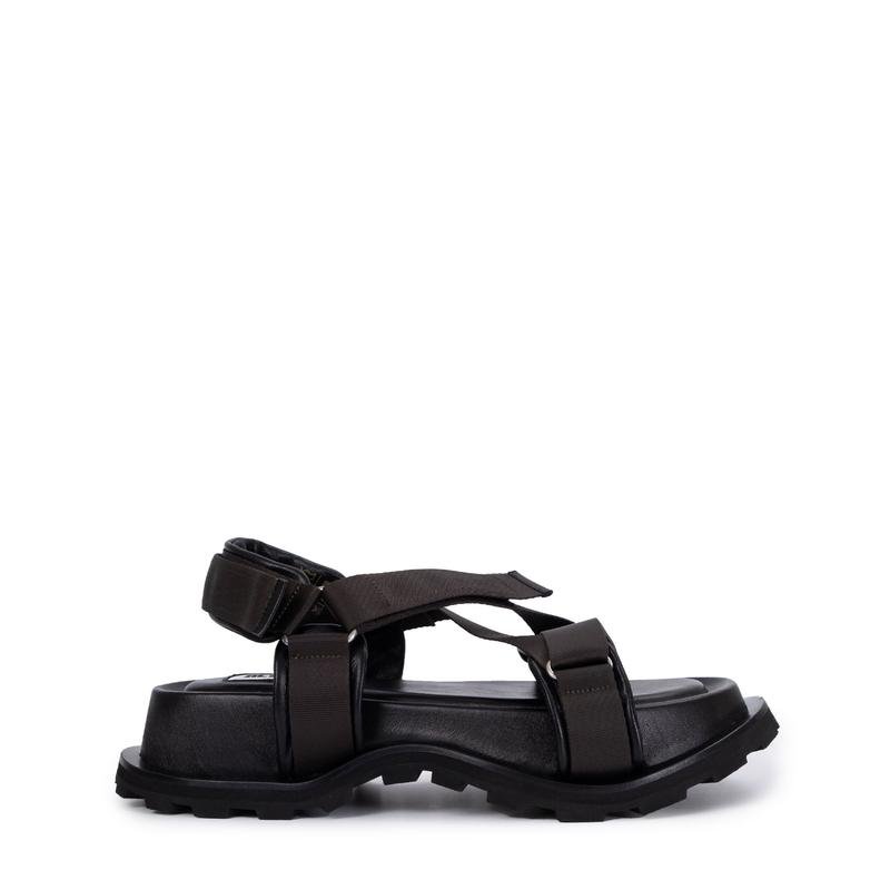 Women Jil Sander Sandals Black Rubber 38