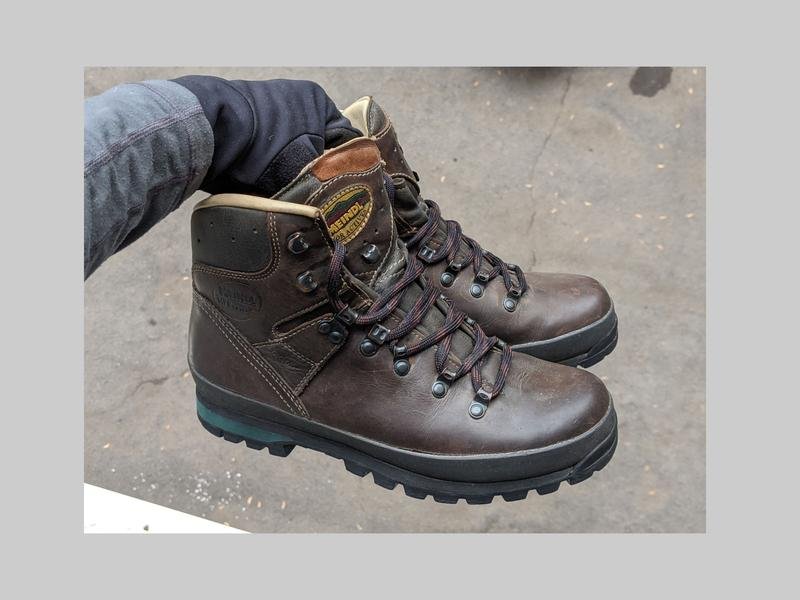 Herren Meindl Stiefel Schwarz Leder 41