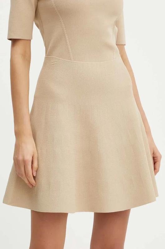 Women Custommade Skirt Beige Mini