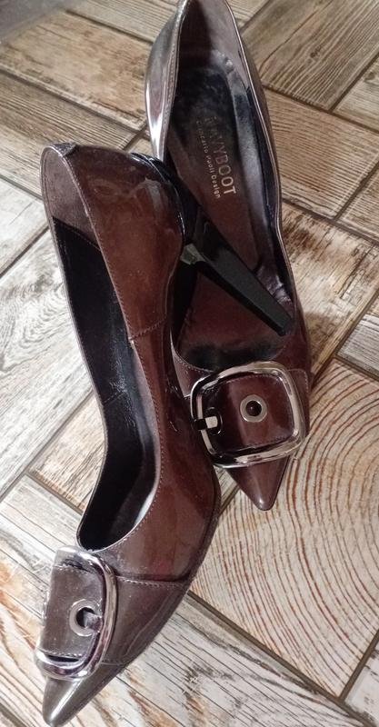Damen Navyboot Absätze Khaki Leder 38