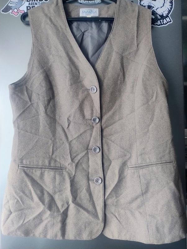 Women Maria Vest Brown 40 / L / 48
