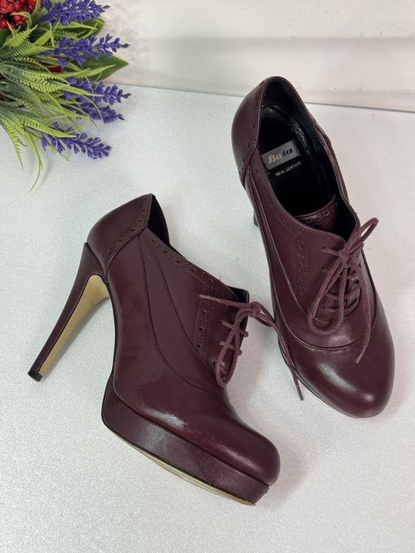 Женские Bata Ботильоны Фиолетовые Кожа 39