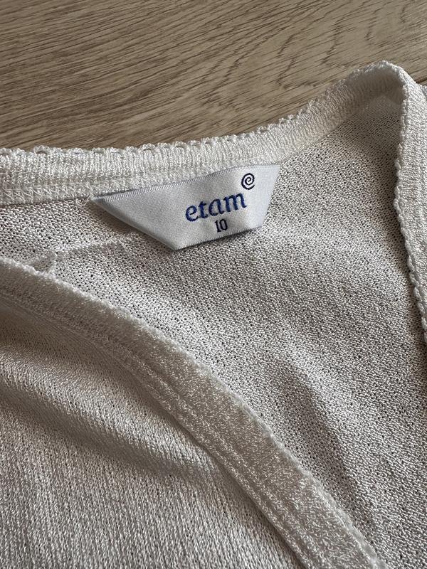 Women Etam Sweater White Knit 38 / M / 46