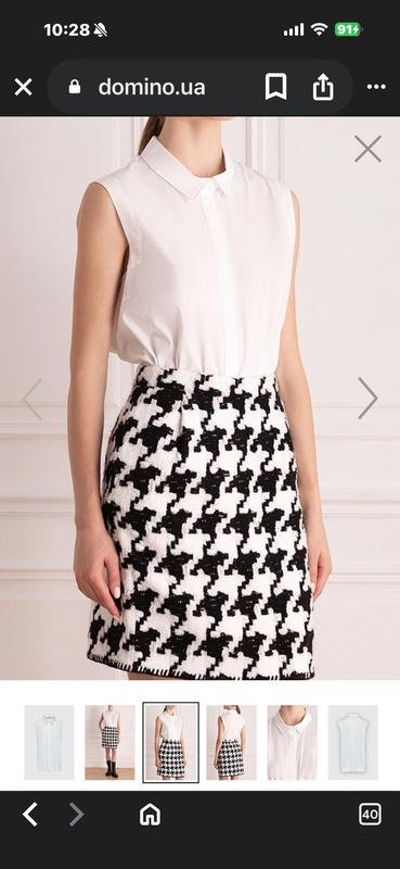 Женская Peserico Сорочка Белая Хлопок 38