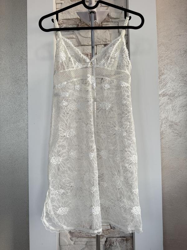 Women Chantelle Nightgown White Elastane 36 / S /