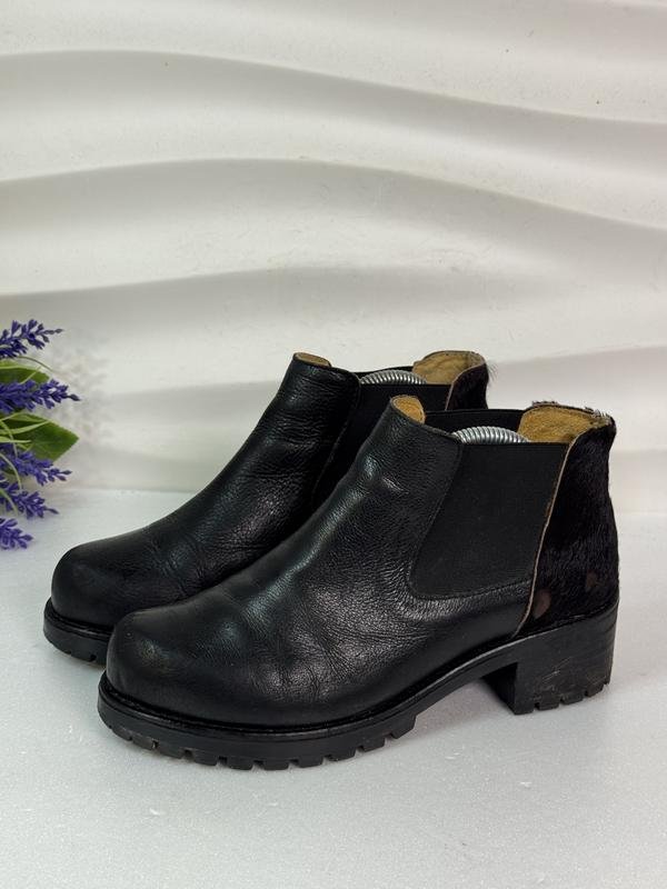 Женские Brako Ботинки Челси Чёрные Кожа 36