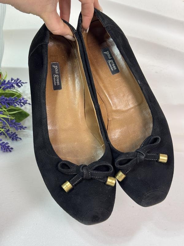 Women Paul Green Heels Black Suede 39.5