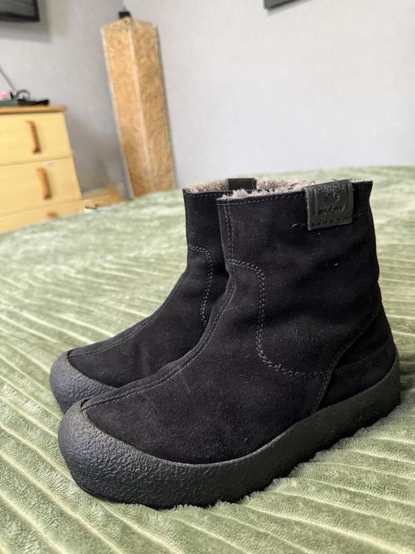 Donna Canada Snow Stivali Neri Camoscio 37