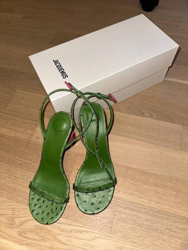 Damen Jacquemus Absätze Grün Leder 37.5