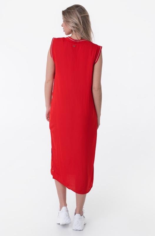 Женское Pepe Jeans Платье Красное Вискоза 40 / L /