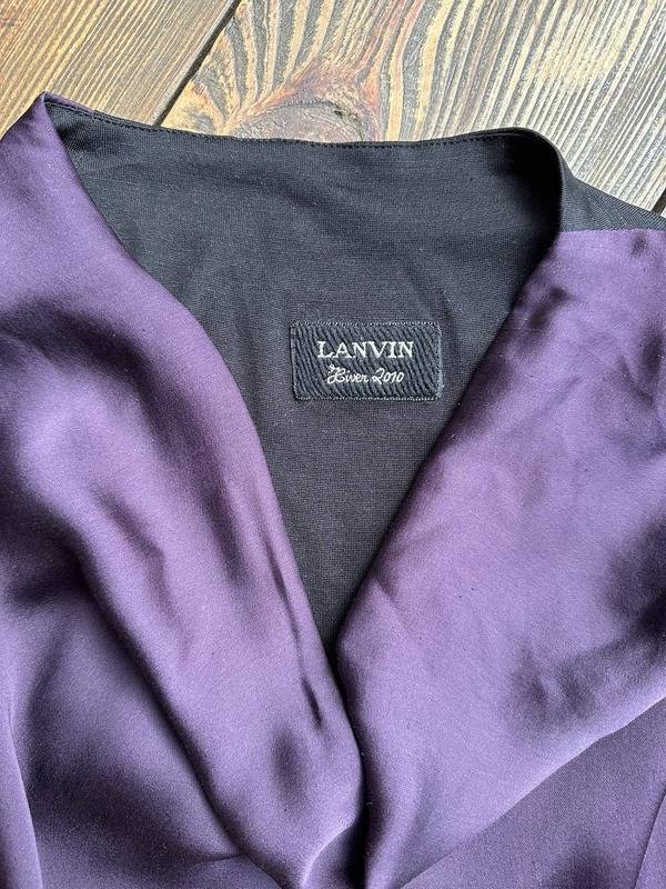 Femme Lanvin Robe Violet Soie 36 / S / 44