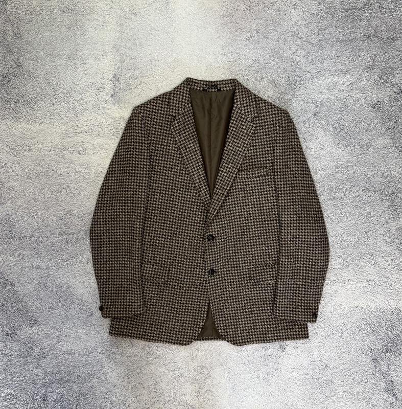 Мужской Harris Tweed Пиджак Коричневый Шерсть 40