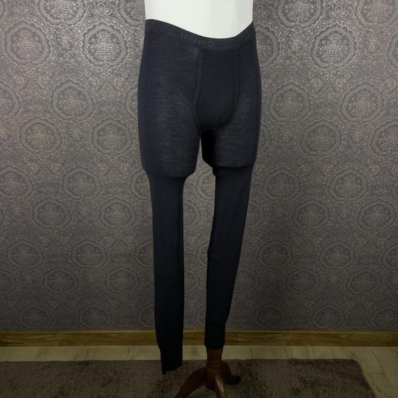 Men Hanro Thermal Pants Grey Wool 36 / S / 44