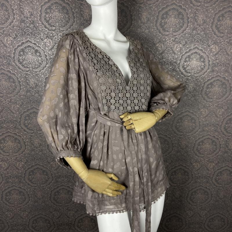 Женская Monsoon Рубашка Бежевый Шелк 40 / L / 48