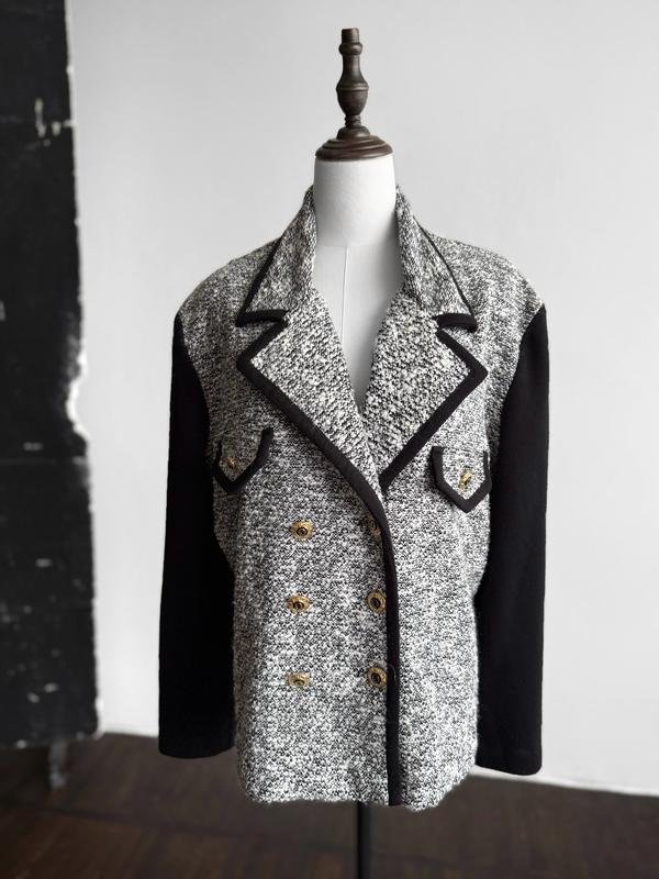 Women Joseph Ribkoff Blazer White Tweed 42 / XL /
