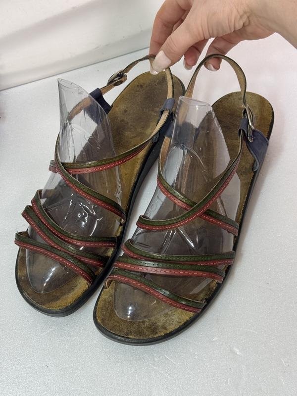 Женские Vero Cuoio Сандалии Зелёные Кожа 42