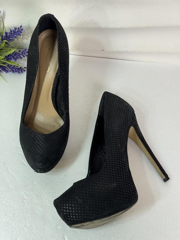 Femme ALDO Talons Noir Cuir 39