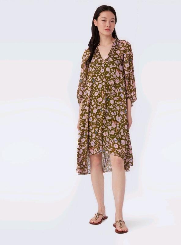 Женское Diane Von Furstenberg Платье Разноцветный