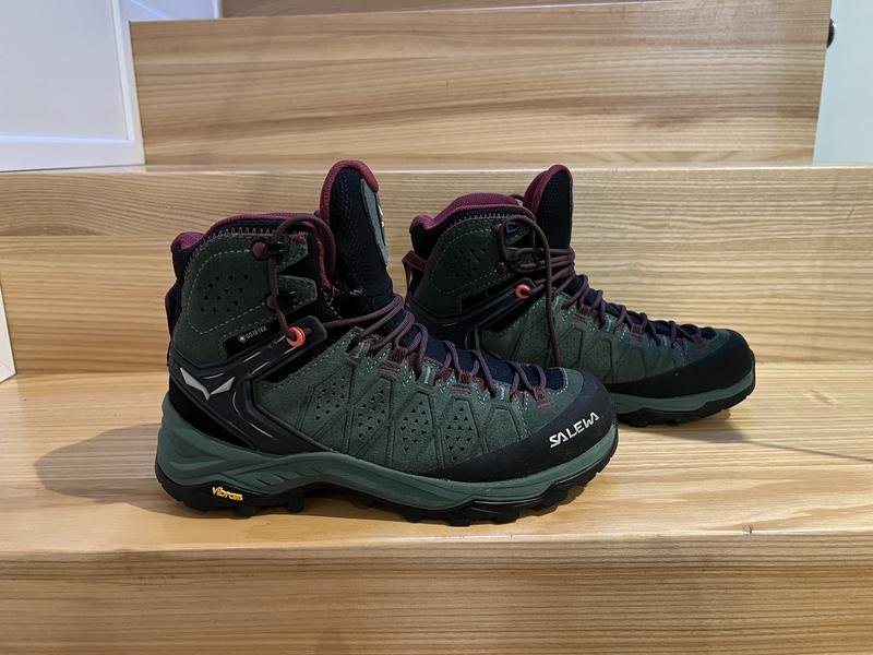 Donna Salewa Stivali Verde Suede 37