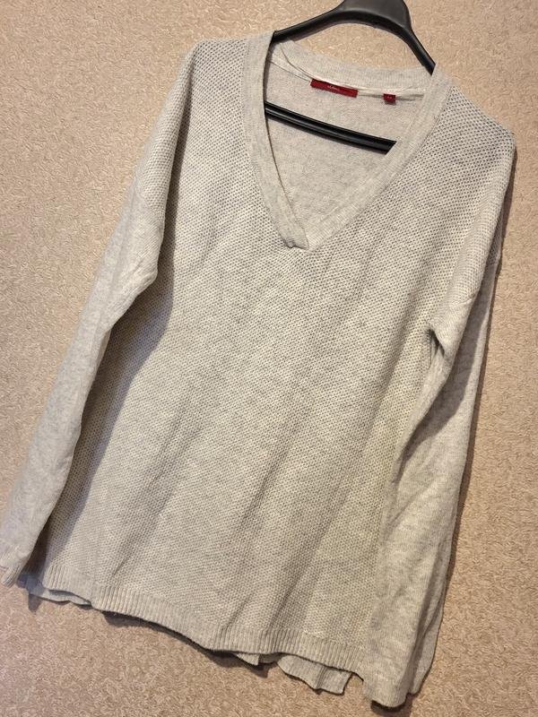 Women s.Oliver Sweater Grey Cotton 44 / XXL / 52